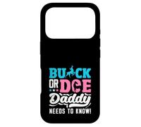 Carcasa para iPhone 17 Pro Buck or Doe Daddy Necesita Saber la Caza de Fiesta de revelación de género