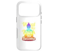 Carcasa para iPhone 17 Pro Buda Mindfulness Zen Lo Que pensamos Nos convertimos Frase