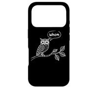 Carcasa para iPhone 17 Pro Búho gramatical - ¿Quién? - Gracioso
