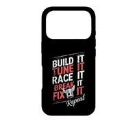 Carcasa para iPhone 17 Pro Build Tune Race Break Fix It Repeat - Destornillador para Deportes de Motor