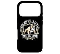 Carcasa para iPhone 17 Pro Bulldog Inglés Dad The Big Boss Dog Lover Pet Parent