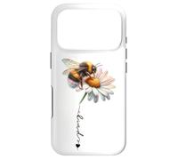 Carcasa para iPhone 17 Pro Bumble Bee Flower Cute Bee Daisy Honeycomb Be Kind Bee Boho