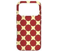 Carcasa para iPhone 17 Pro Burgundy Yellow Circle Hexagon Art Deco Luxurious Pattern