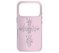 Carcasa para iPhone 17 Pro Burning Cross in Flame EMO E-Girl Boy Alt Y2K Trad Mall gótico
