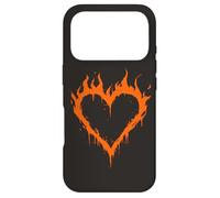 Carcasa para iPhone 17 Pro Burning Heart Y2K Grunge