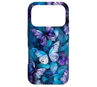 Carcasa para iPhone 17 Pro Butterflies Lover Stained Glass Effect Art Stain Glass