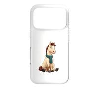 Carcasa para iPhone 17 Pro Caballo Lector con Libro y Bufanda