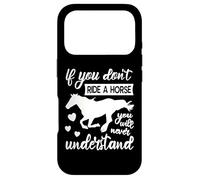 Carcasa para iPhone 17 Pro Caballos Que Dicen Montar Deporte Ecuestre