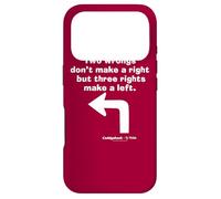 Carcasa para iPhone 17 Pro Caddyshack Two Wrongs Don't Make a Right