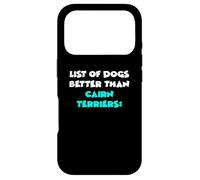 Carcasa para iPhone 17 Pro Cairn Terrier List of Dogs Better Than Cairn Terriers