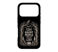 Carcasa para iPhone 17 Pro Calavera Sarcástica Asustar Personas Dark Humor Halloween