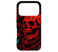 Carcasa para iPhone 17 Pro Calavera vikinga y Hacha