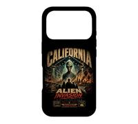 Carcasa para iPhone 17 Pro California Alien Invasion Retro UFO UAP Extraterrestre