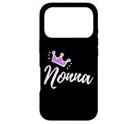 Carcasa para iPhone 17 Pro Caligrafía Italiana Nonna Abuela Abuela Rosa Corona