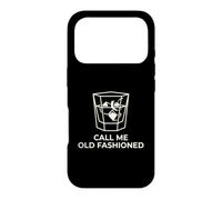 Carcasa para iPhone 17 Pro Call Me Old Fashioned Cocktail Lover Divertido Minimalista