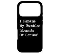 Carcasa para iPhone 17 Pro Cambio el Nombre de mis Momentos de Fumbles de Genio Malabares Divertidos