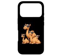 Carcasa para iPhone 17 Pro Camel Family Wearing Sunglasses Funny Arabian Animal Desert
