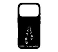 Carcasa para iPhone 17 Pro Caminando Silencioso Shhh no me molestes Estoy Caminando en