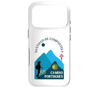 Carcasa para iPhone 17 Pro Camino Portugués Mujer Caminando Camino Portugués Santiago 2025