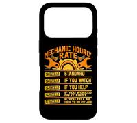 Carcasa para iPhone 17 Pro Camisa Divertida de Tarifa por Hora para mecánicos, tarifas laborales
