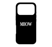 Carcasa para iPhone 17 Pro Camisa That Says Meow: un diseño Que Dice Miau