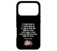 Carcasa para iPhone 17 Pro Camiseta con Cita de Santa Teresa de Ávila Let Nothing Disturb You