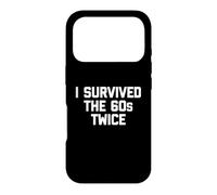 Carcasa para iPhone 17 Pro Camiseta de 70 cumpleaños: I Survived The 60s Twice Camiseta Divertida