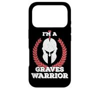 Carcasa para iPhone 17 Pro Camiseta de Regalo con Texto en inglés I'm a Graves Warrior Graves Disease Awareness