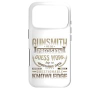 Carcasa para iPhone 17 Pro Camiseta Gunsmithing We Do Precision Guess Work Cool Gunsmith