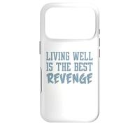 Carcasa para iPhone 17 Pro Camiseta inspiradora Divertida. Vivir Bien ES LA Mejor Venganza. Mejor