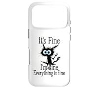 Carcasa para iPhone 17 Pro Camiseta It's Fine I'm Fine Everything Is Fine for Men Cat Lover