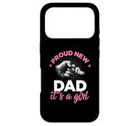 Carcasa para iPhone 17 Pro Camiseta Proud New Dad It's A Girl Promoted To Daddy