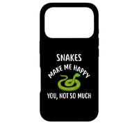 Carcasa para iPhone 17 Pro Camiseta Snakes Make Me Happy, You Not So Much Snake