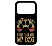 Carcasa para iPhone 17 Pro Camiseta Sorry I Cant I Have Plans with My Dog