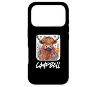Carcasa para iPhone 17 Pro Campbell Clan Highland Cow Fiesta de Apellido escocés