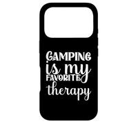Carcasa para iPhone 17 Pro Camping es mi Terapia Favorita - Camper - RV - Tienda de campaña