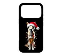 Carcasa para iPhone 17 Pro Canaan - Gorro de Papá Noel con Luces de Navidad para mamá, papá, Amante
