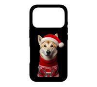 Carcasa para iPhone 17 Pro Canaan - Perro con Sombrero de Papá Noel, Navidad, dueño, Amante, mamá, papá