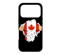 Carcasa para iPhone 17 Pro Canadian Superhero Canada Flag Patriot Gift