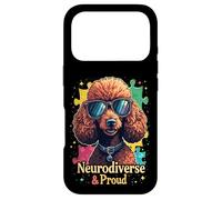 Carcasa para iPhone 17 Pro Caniche de Neurodiversidad Mes de la concienciación sobre el Autismo