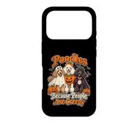 Carcasa para iPhone 17 Pro Caniches Porque la Gente es Espeluznante Divertido Halloween Perro mamá D