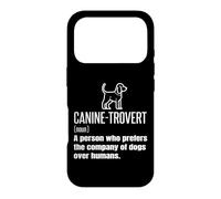 Carcasa para iPhone 17 Pro Caninetrovert Definición Significado Divertido Amante Perro Dueño Broma