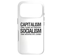 Carcasa para iPhone 17 Pro Capitalismo Vs Socialismo - Divertido Político Antisocialista
