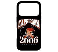 Carcasa para iPhone 17 Pro Capricornio 2006 Reina Rasgos del Zodiaco Afro Diva Cumpleaños