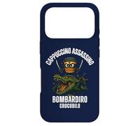 Carcasa para iPhone 17 Pro Capuchino Assassino Bombardiro Crocodilo Italiano Brainrot