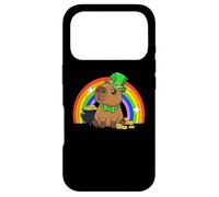 Carcasa para iPhone 17 Pro Capy Saint Patricks Day St Paddy's Green Shamrock Capybara