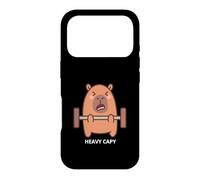 Carcasa para iPhone 17 Pro Capybara Gym Workout Heavy Cappy