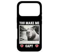 Carcasa para iPhone 17 Pro Capybara Selfie Make Me Capy Hombres Mujeres Niños