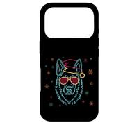 Carcasa para iPhone 17 Pro Cara de Pastor alemán gráfico de Personajes de Invierno Rosa Obturador