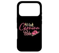 Carcasa para iPhone 17 Pro Caravana Babe Lets Camp Rosa Camper Life Funny Camping